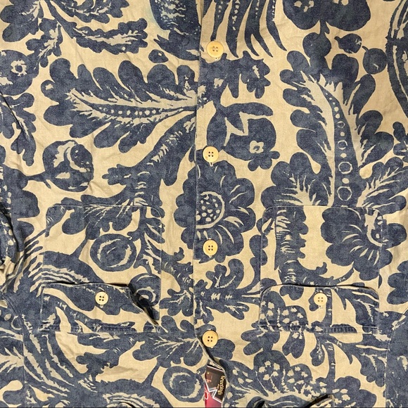 Vintage 90s Ralph Lauren Polo Country Hawaiian Floral Shirt - Picture 2 of 6